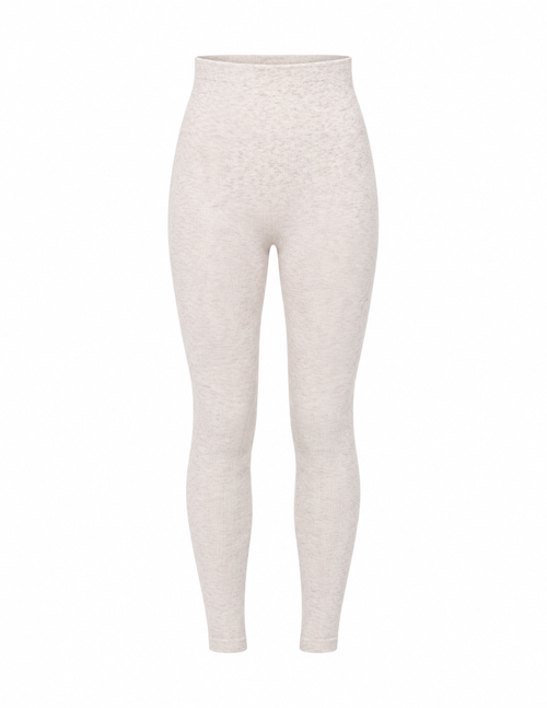 Legginsy damskie z wiskozą prążkowane z wysokim stanem