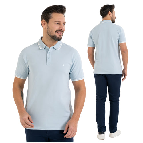 Elegancka koszulka polo krótki rękaw bluzka polówka t-shirt