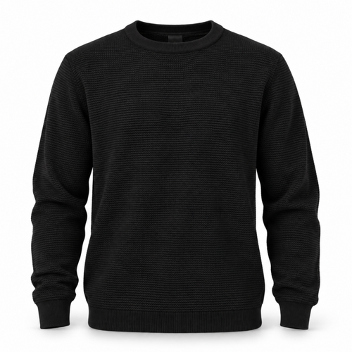 Sweter męski bawełniany z okrągłym dekoltem