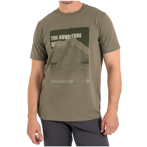 Męski t-shirt z nadrukiem górskim