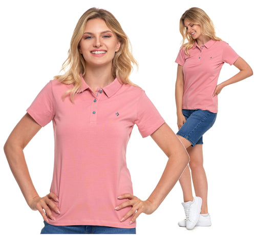 Koszulka polo damska premium klasyczna bawełniana modna