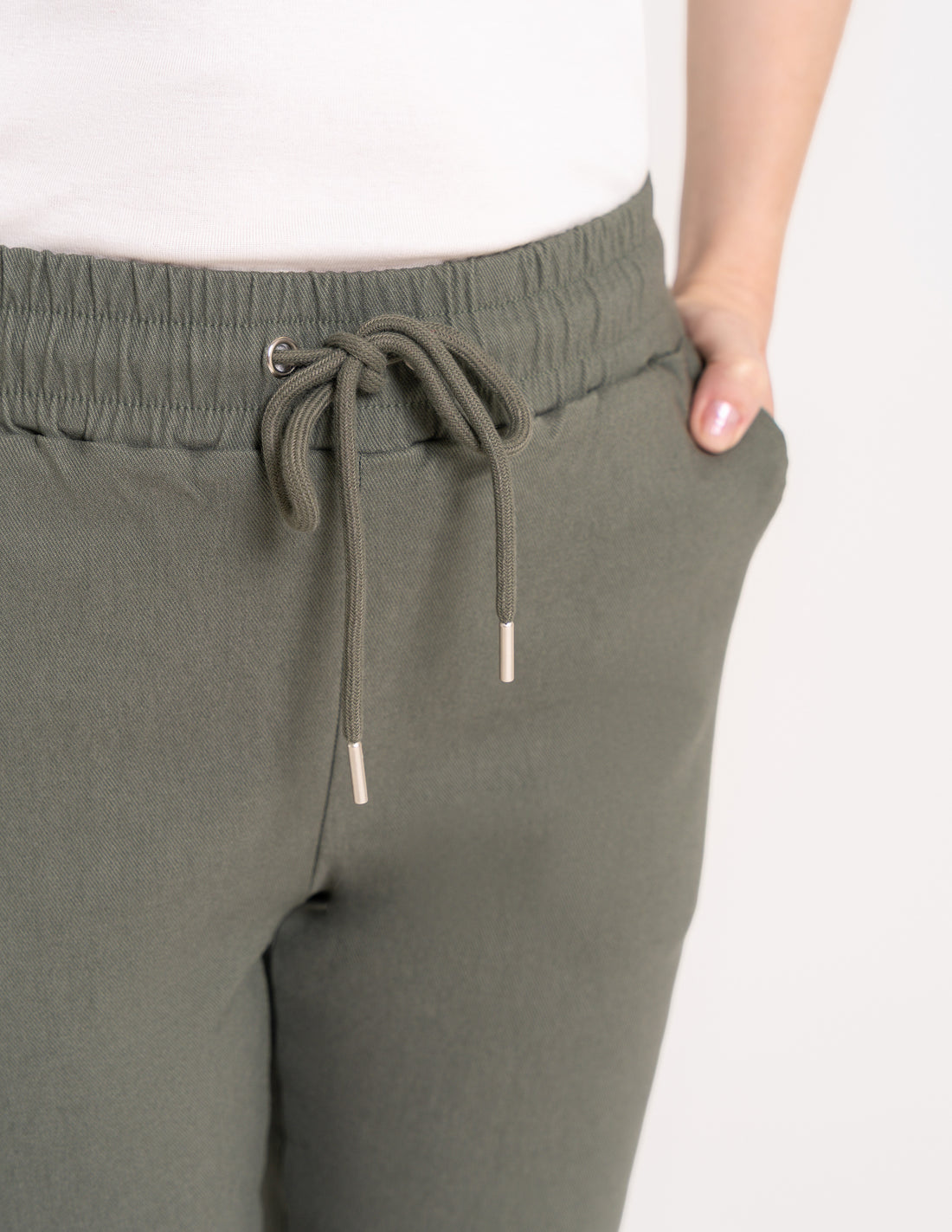 Joggery damskie elastyczne spodnie wygodne wiązane modne
