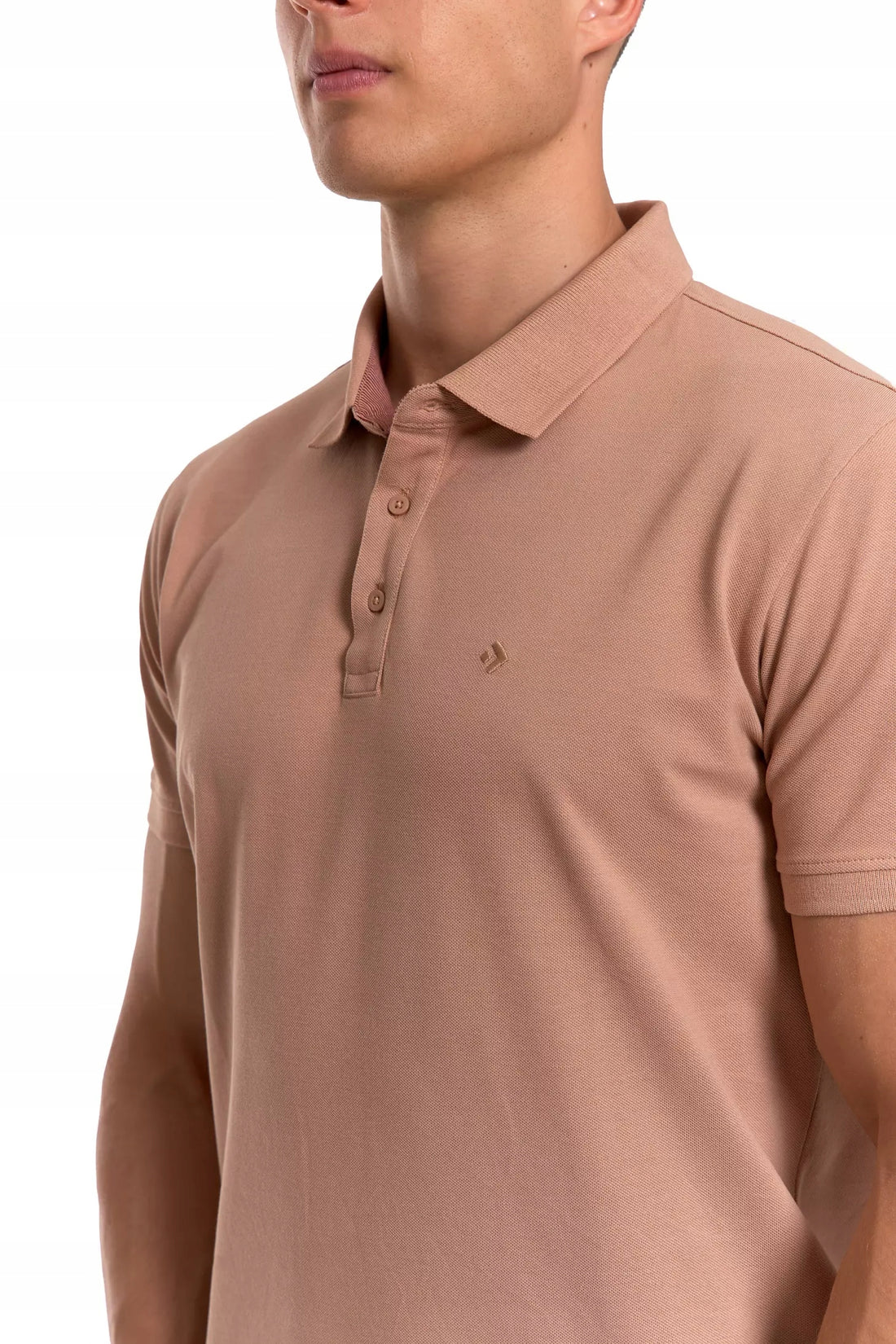 Elegancki t-shirt koszulka polo polówka na zamek krótki rękaw