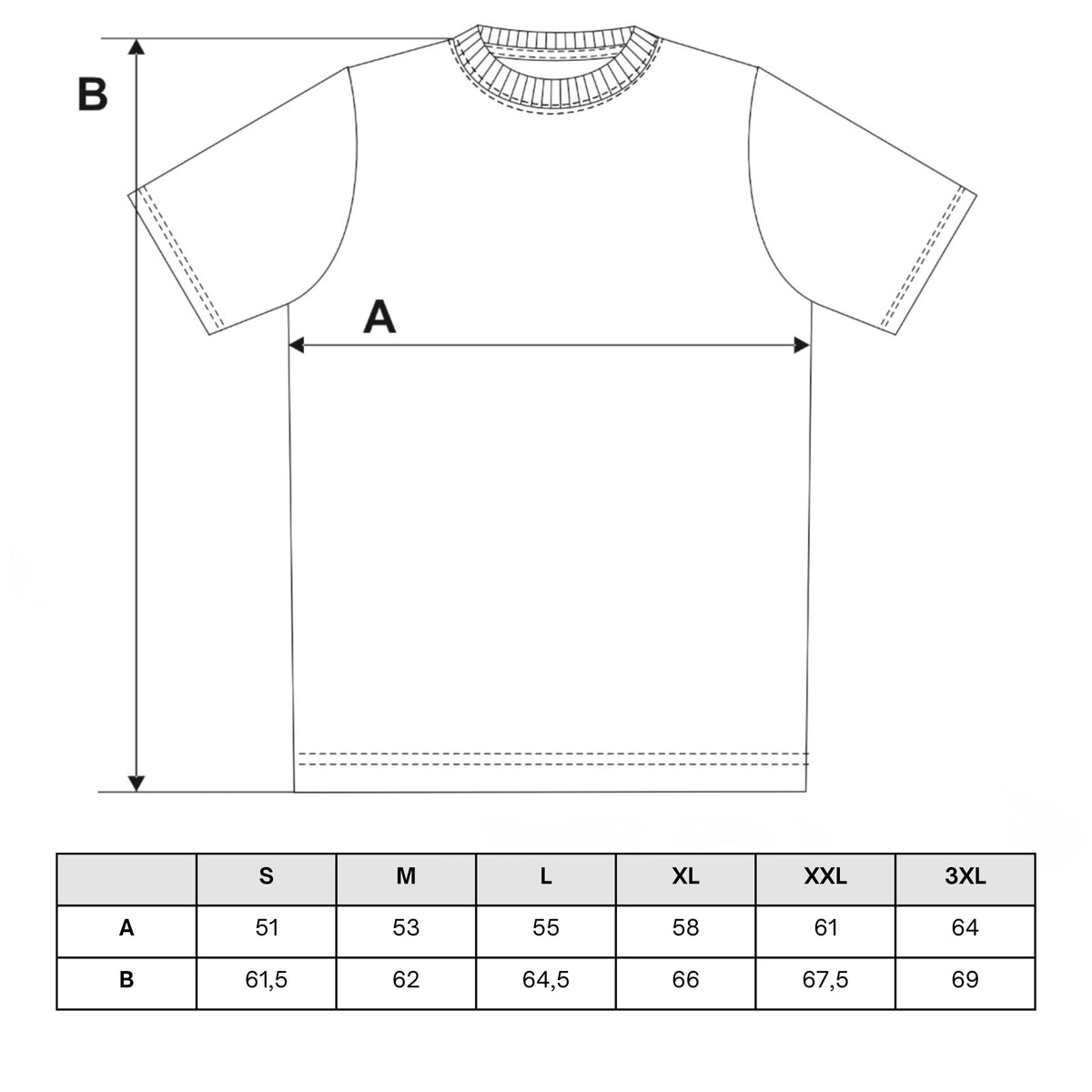 Tabela rozmiarów — T-shirt damski gładka koszulka z krótkim rękawem luźna bluzka