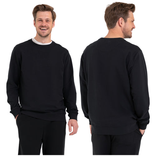 Bluza męska gładka klasyczna przez głowę bez kaptura bawełniana