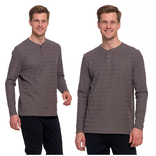 Elegancka koszulka męska z długim rękawem longsleeve bawełna