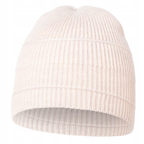 Czapka damska prążkowana typ beanie modna elegancka klasyczna