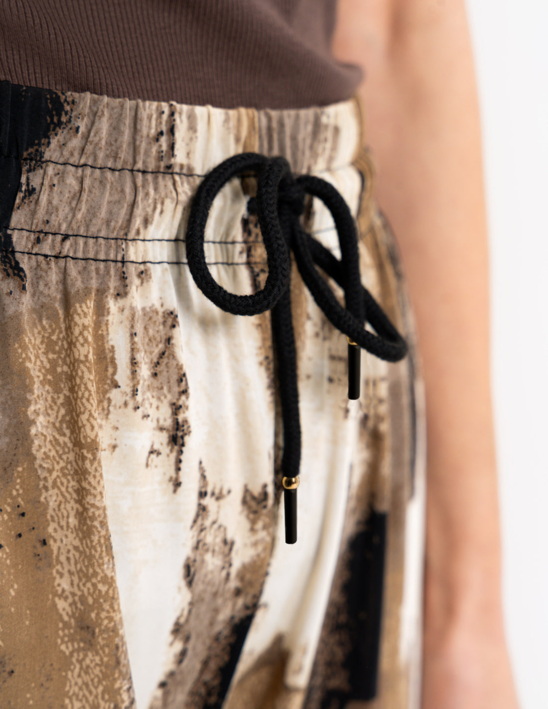 Spodnie damskie wide leg – wysoki stan – lekkie