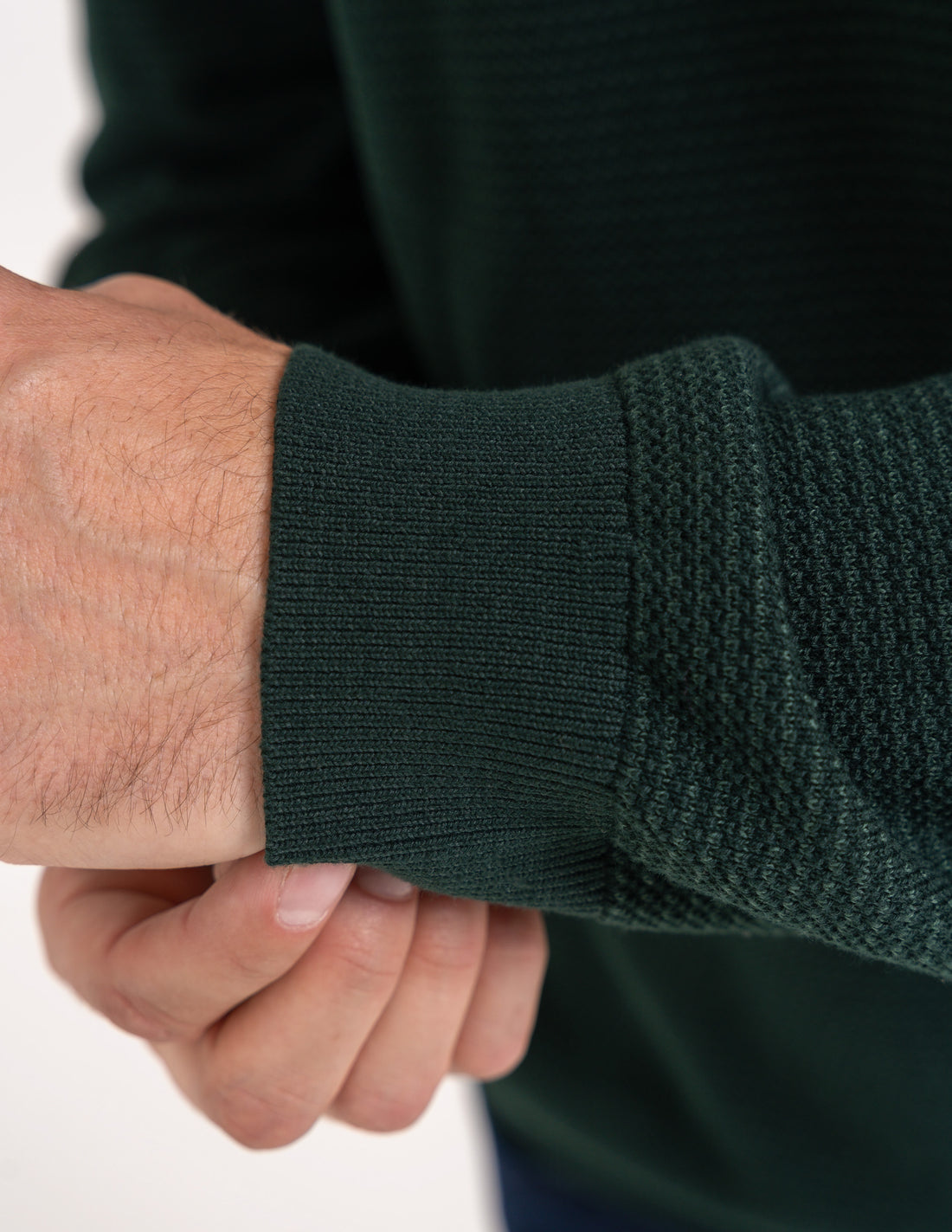 Sweter męski bawełniany z okrągłym dekoltem