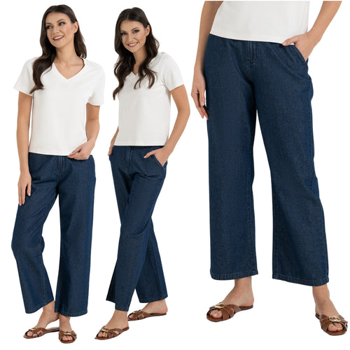 Jeansy spodnie damskie wysoki stan wygodny cienki jeans
