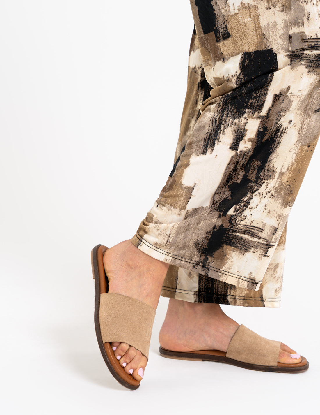 Spodnie damskie wide leg – wysoki stan – lekkie