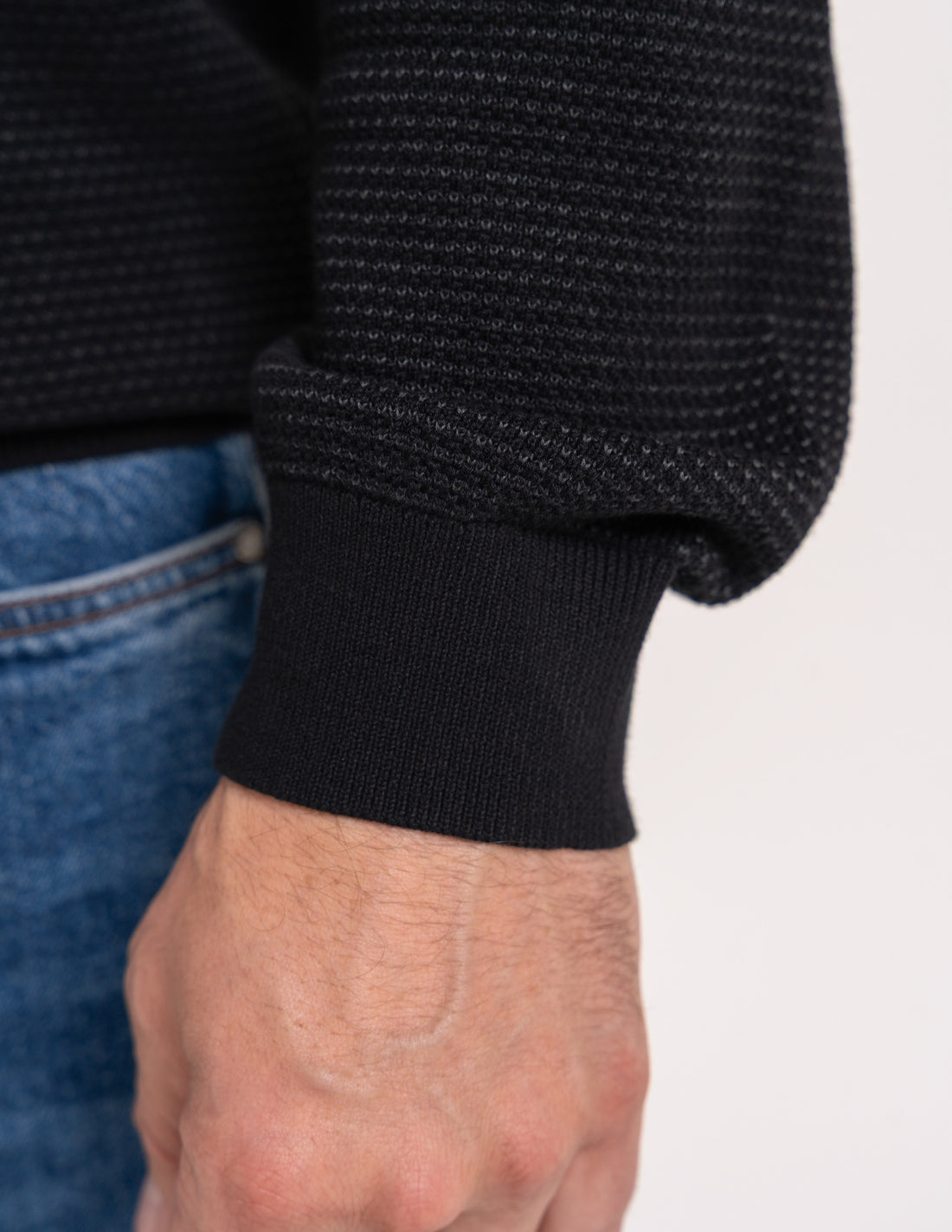 Sweter męski bawełniany z okrągłym dekoltem