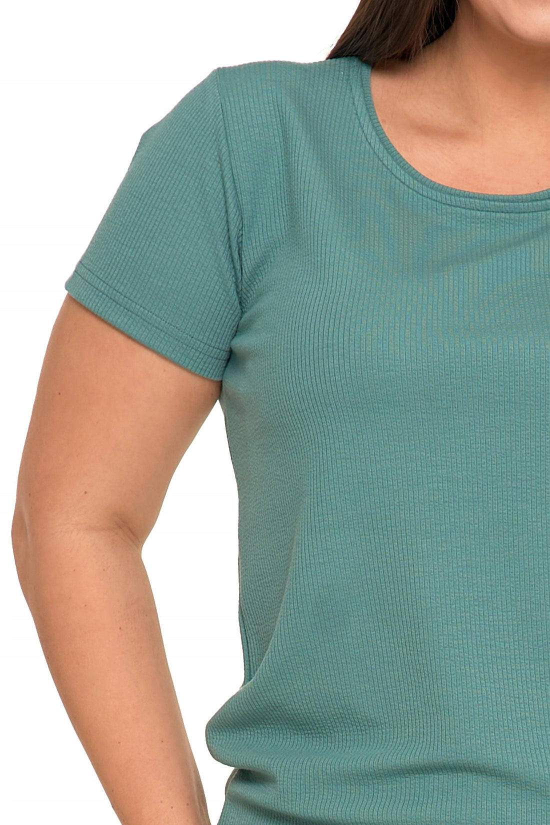 Prążkowana piżama damska wygodna odzież domowa plus size modna