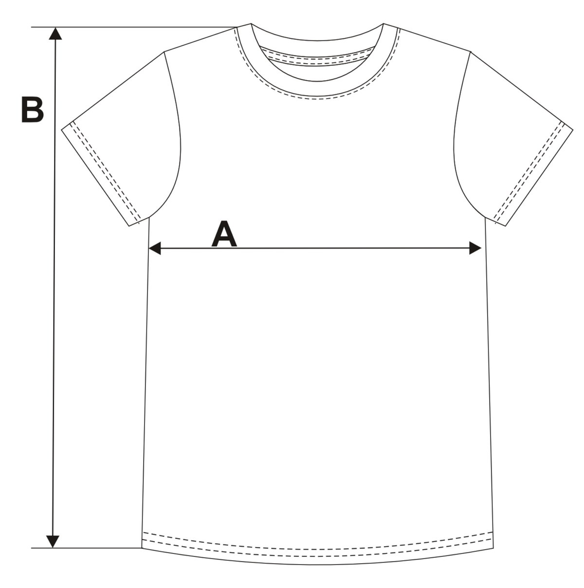 Tabela rozmiarów — Koszulka damska bluzka t-shirt gładki na krótki rękaw khaki