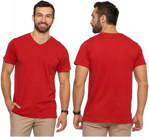 T-shirt męski premium koszulka z krótkim rękawem bawełna czesana