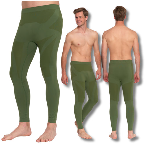 Legginsy termoaktywne dopasowane spodnie thermo getry na zimę