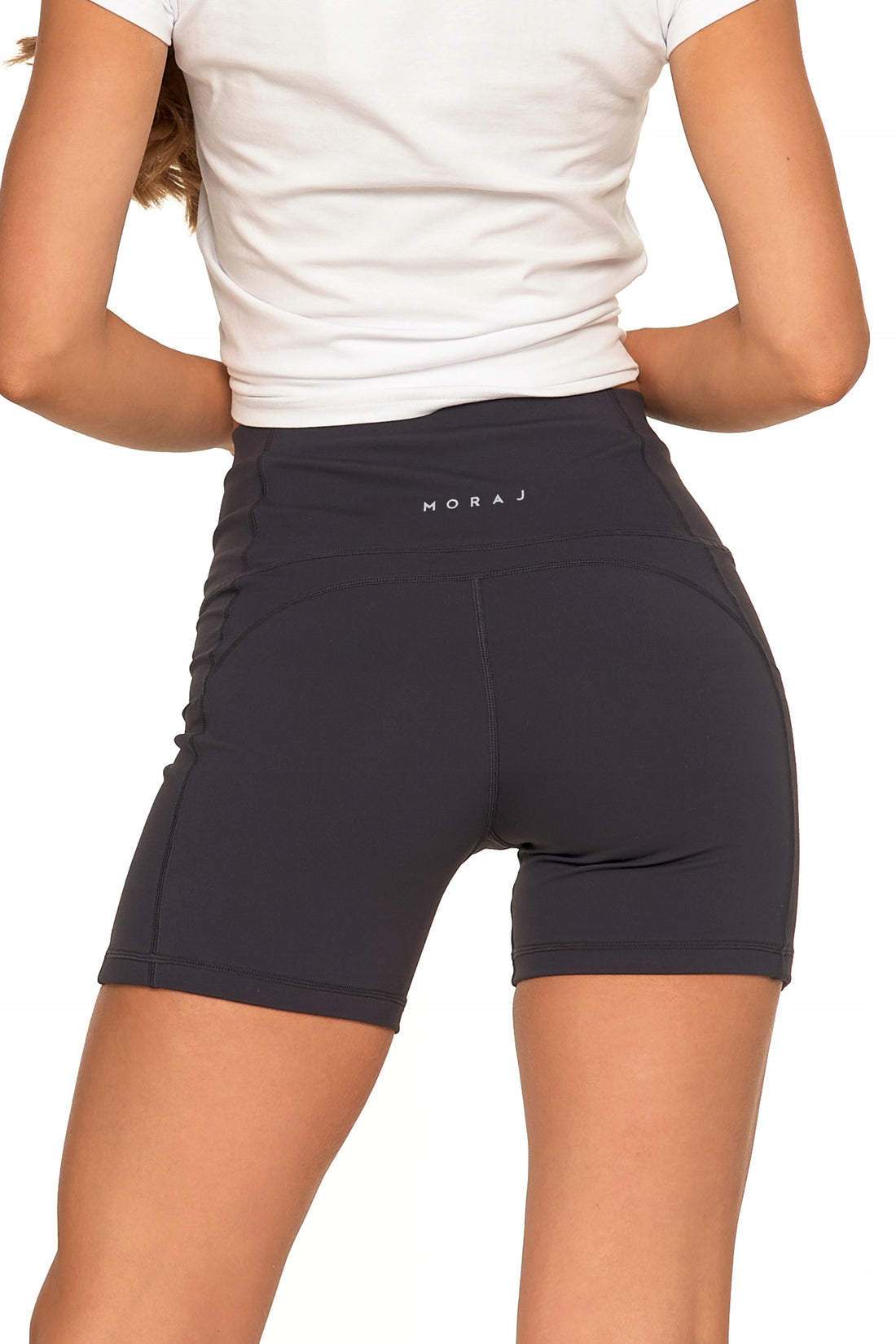 Legginsy kolarki szorty damskie sportowe wysoki stan kieszenie