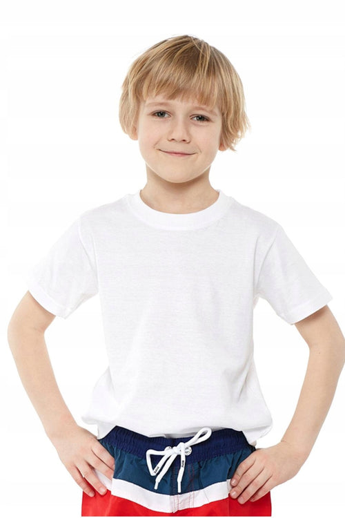 T-shirt chłopięcy biały bawełna