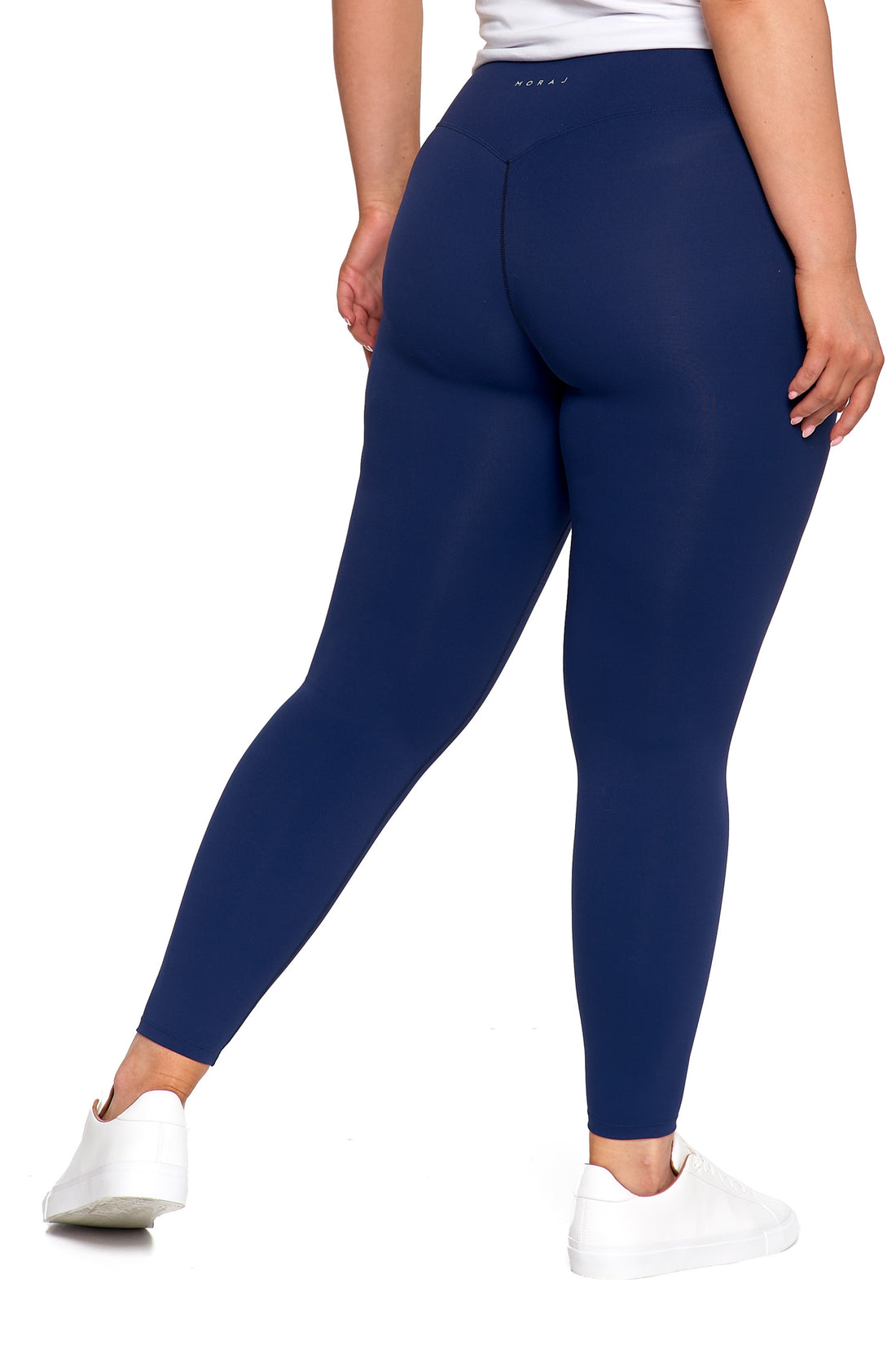 Sportowe legginsy damskie wysoki stan gładkie kryjące modelujące