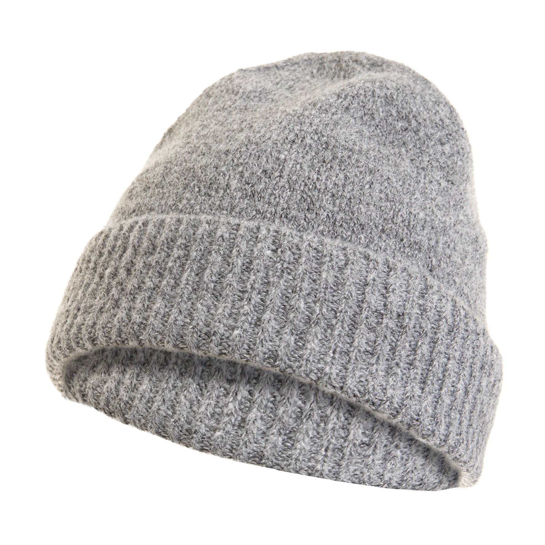 Czapka damska zimowa beanie z domieszką wełny