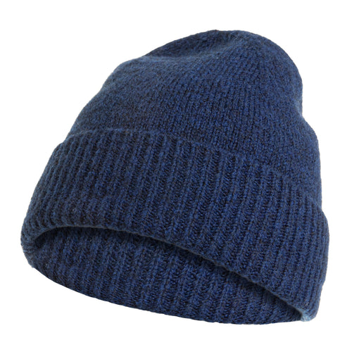 Czapka damska zimowa beanie z domieszką wełny