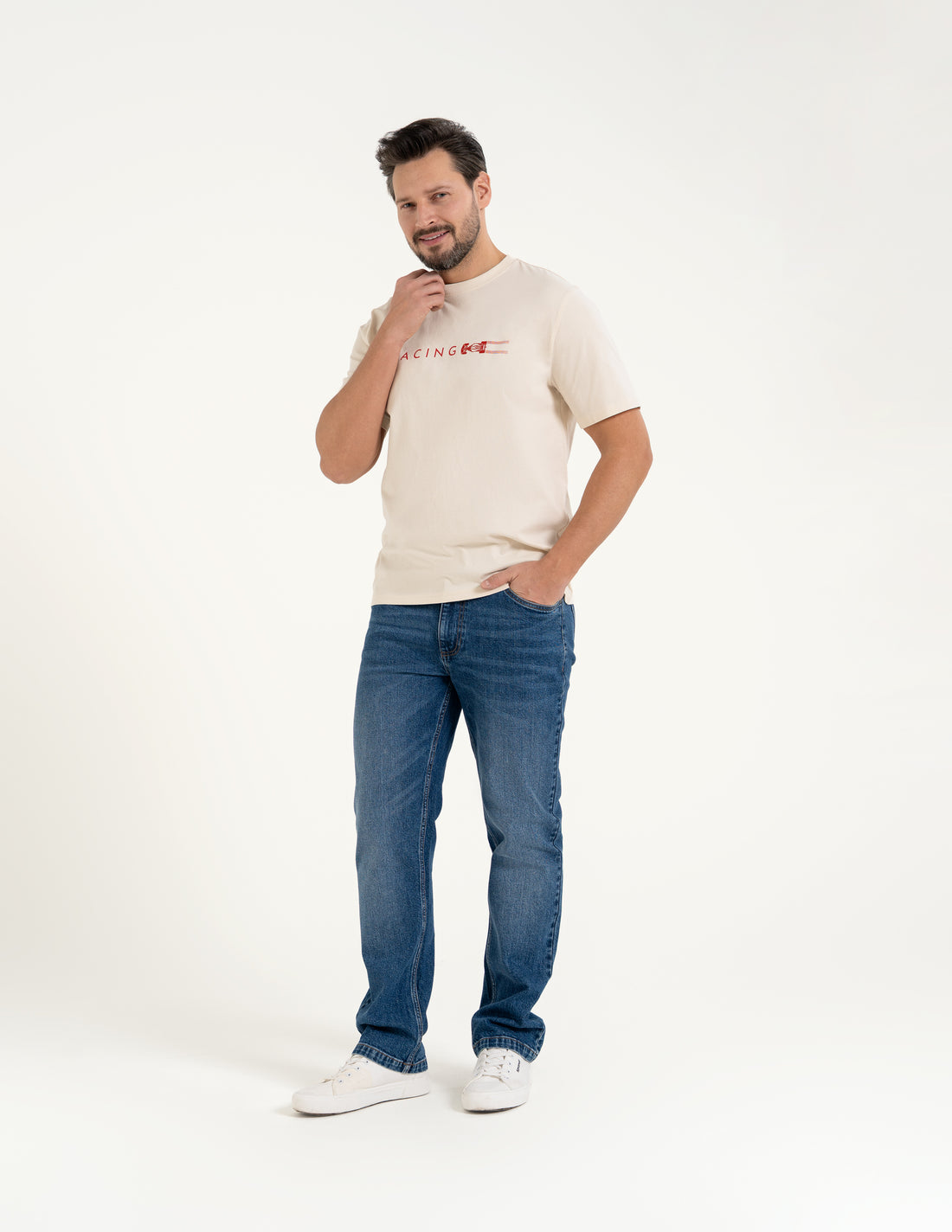 T-shirt męski z nadrukiem koszulka krótki rękaw bluzka klasyczna