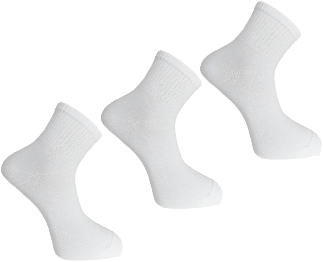 Skarpetki 3/4 białe 3 pary socks