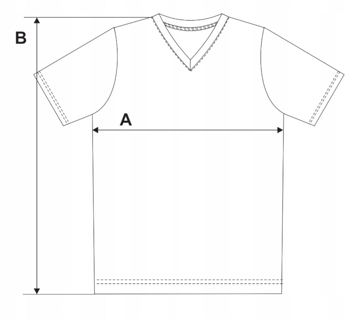 Tabela rozmiarów — T-shirt męski koszulka gładka premium bluzka z haftem logo