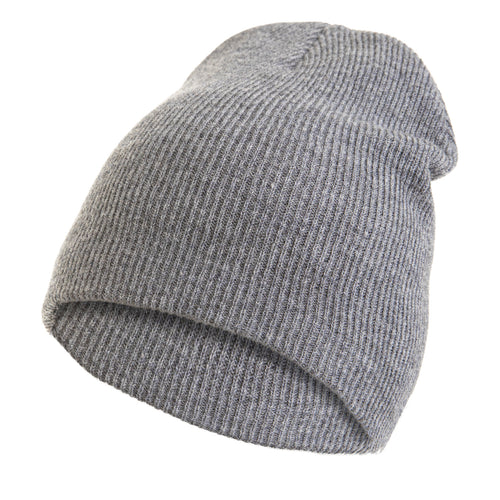 Czapka damska zimowa z wełny merino prążkowana