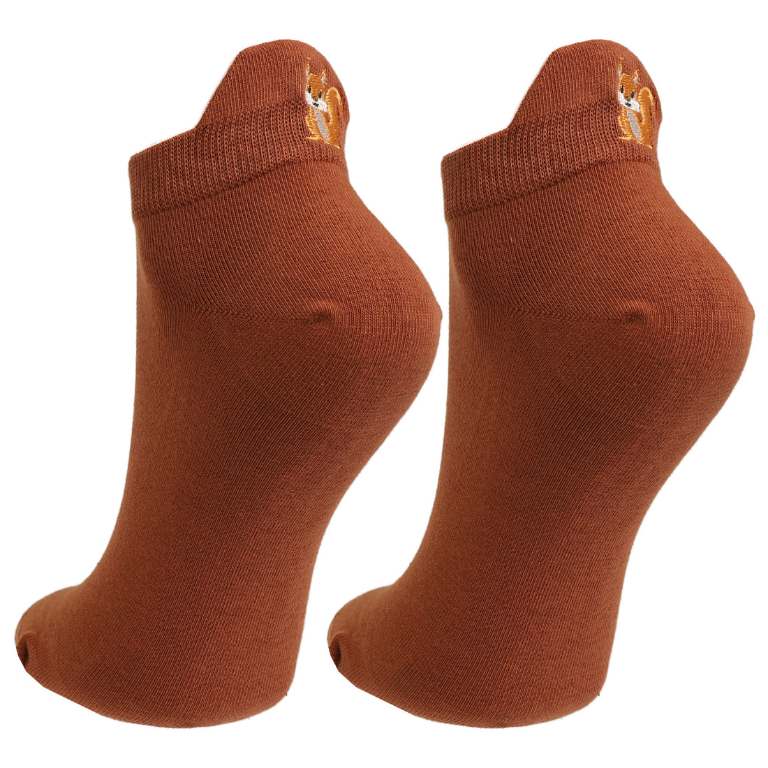 Skarpetki damskie stopki bawełniane z haftem jesiennym 5-pak