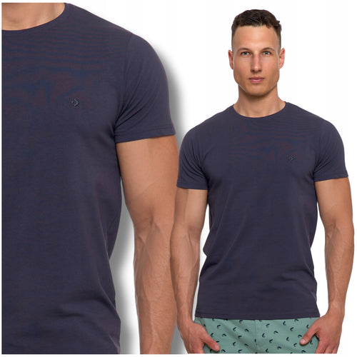 T-shirt męski koszulka krótki rękaw premium bawełna czesana