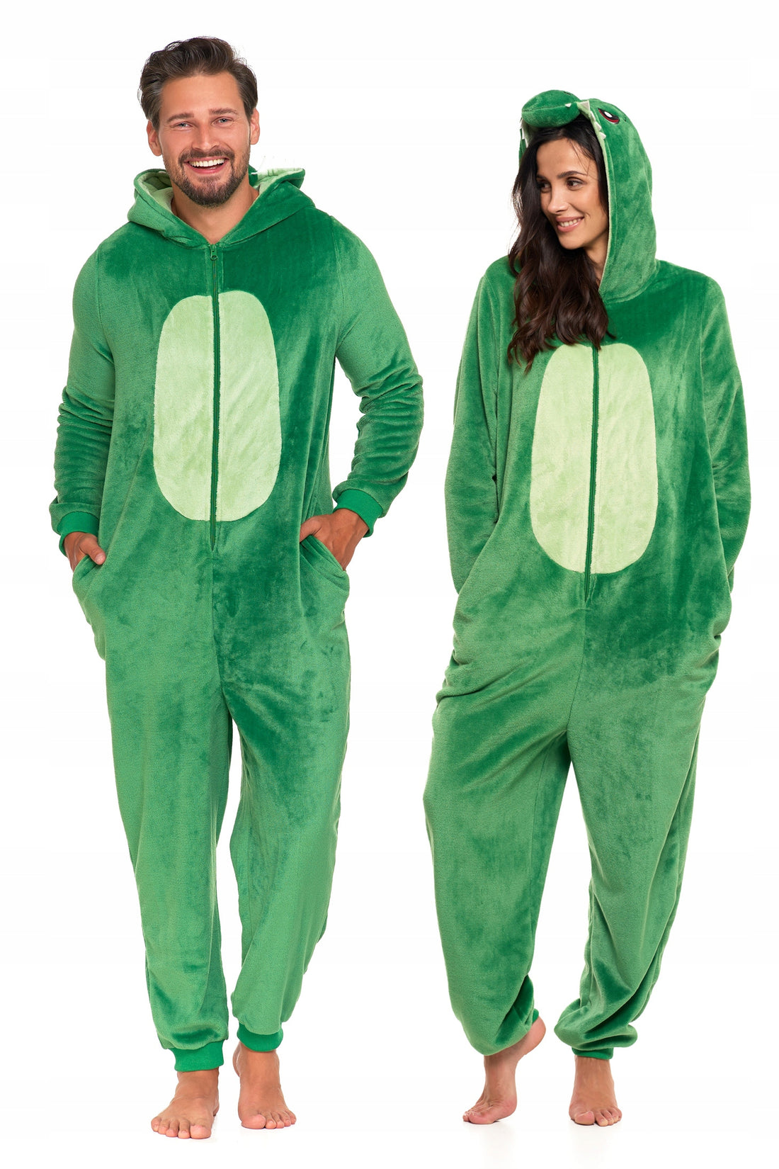 Onesie dinozaur jednoczęściowa piżama z kapturem unisex kostium