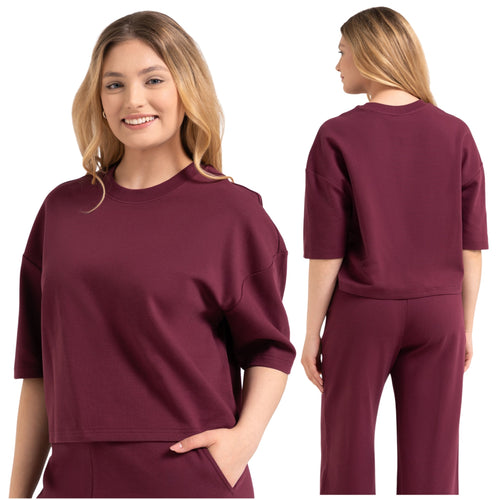T-shirt oversize bluzka damska z krótkim rękawem luźna koszulka