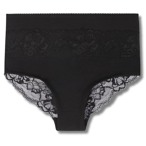 Figi damskie ściągające majtki maxi bikini z koronką 1-szt