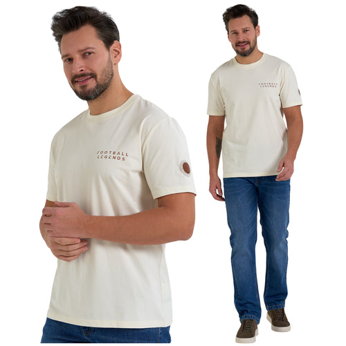 T-shirt męski – football legends – bawełna – casual premium