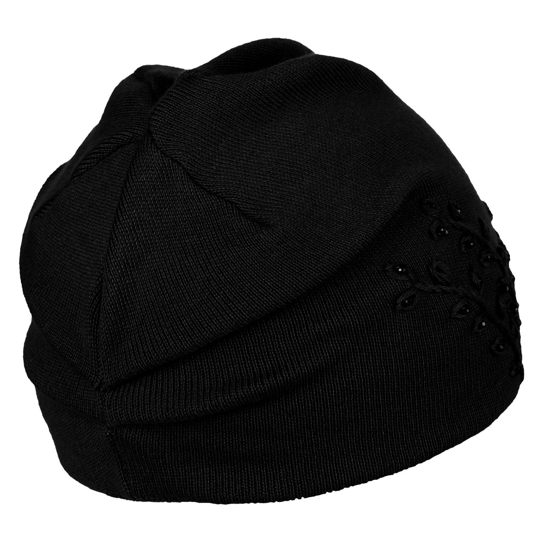 Czapka damska zimowa z kryształkami beanie klasyczna ciepła na jesień