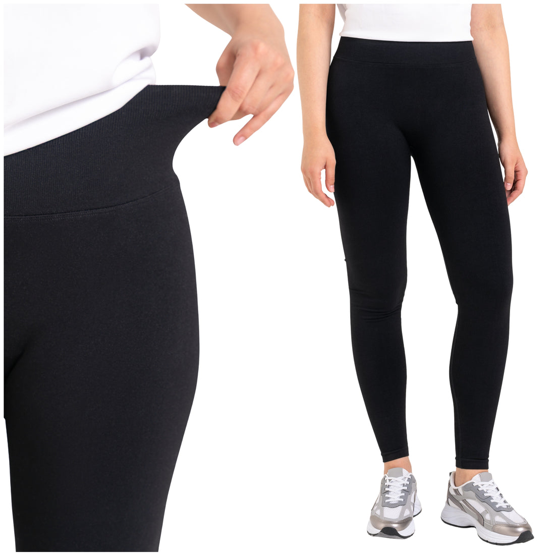 Damskie legginsy sportowe z wysokim stanem i efektem push-up