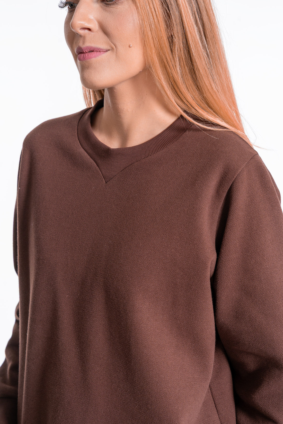Wygodny dres ocieplany spodnie damskie bluza bez kaptura klasyk