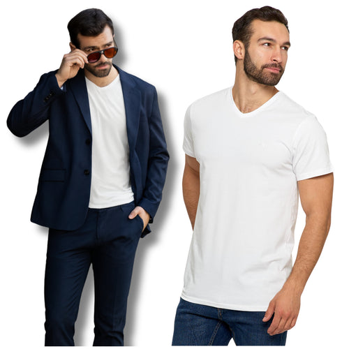 T-shirt męski premium koszulka z krótkim rękawem bawełna czesana