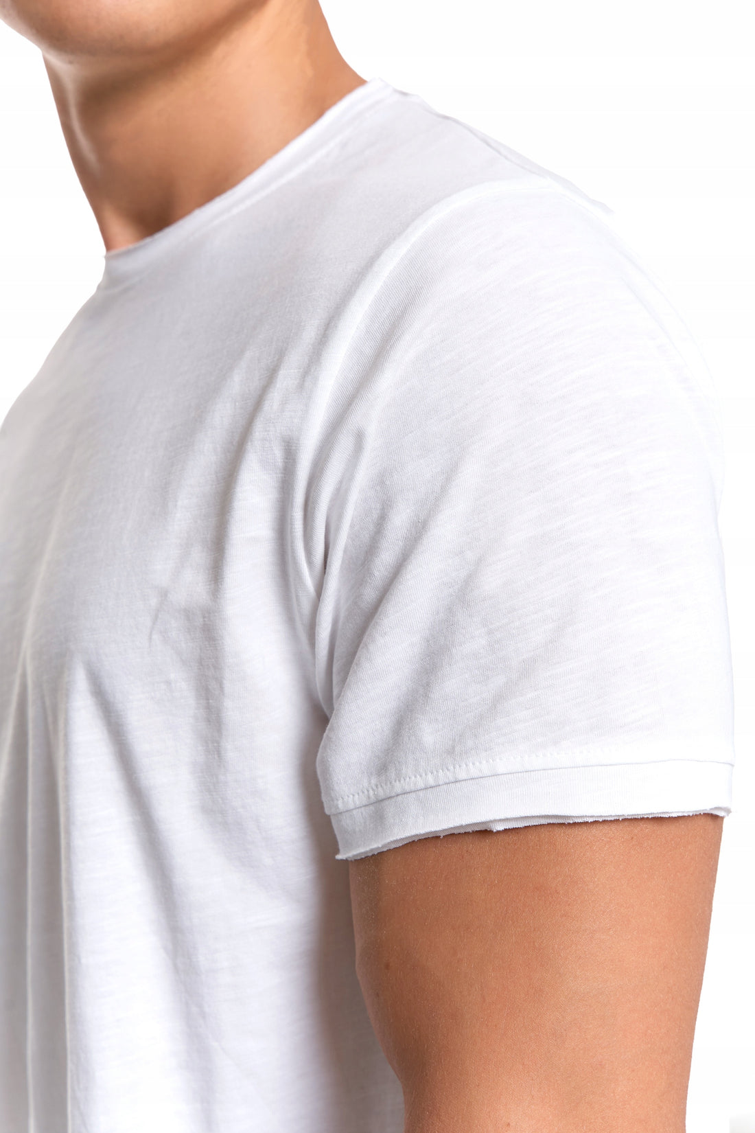T-shirt męski z krótkim rękawem gładka koszulka bawełniana bluzka