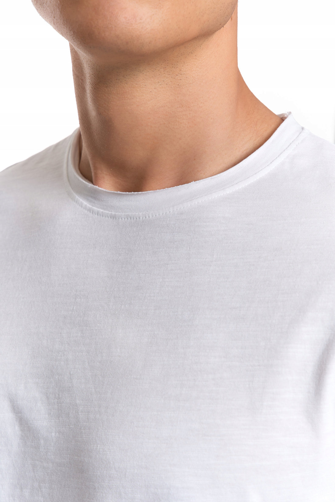 T-shirt męski z krótkim rękawem gładka koszulka bawełniana bluzka