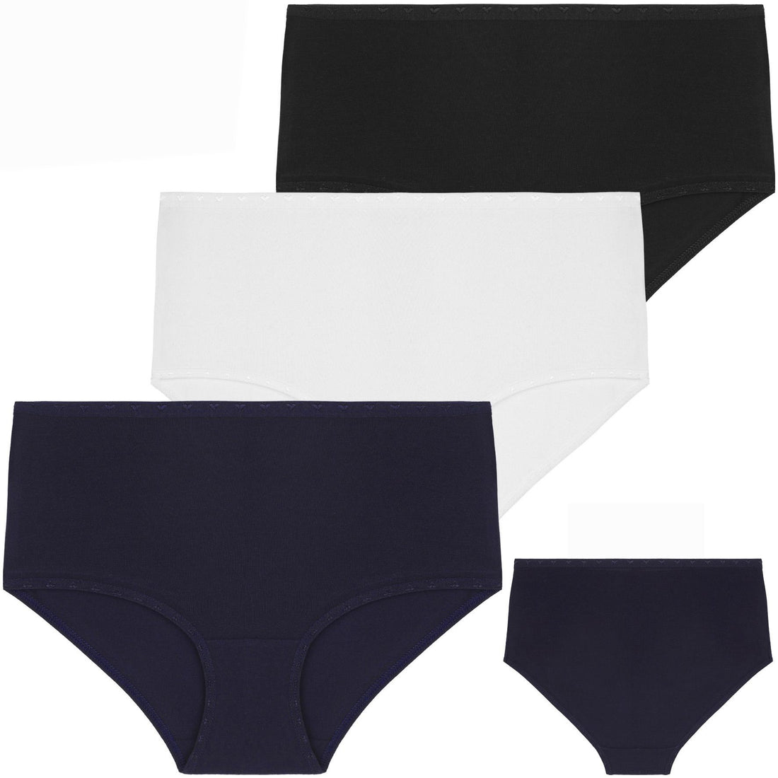 Majtki damskie maxi bikini figi bawełniane klasyczne 3-pak