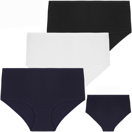 Majtki damskie maxi bikini figi bawełniane klasyczne 3-pak