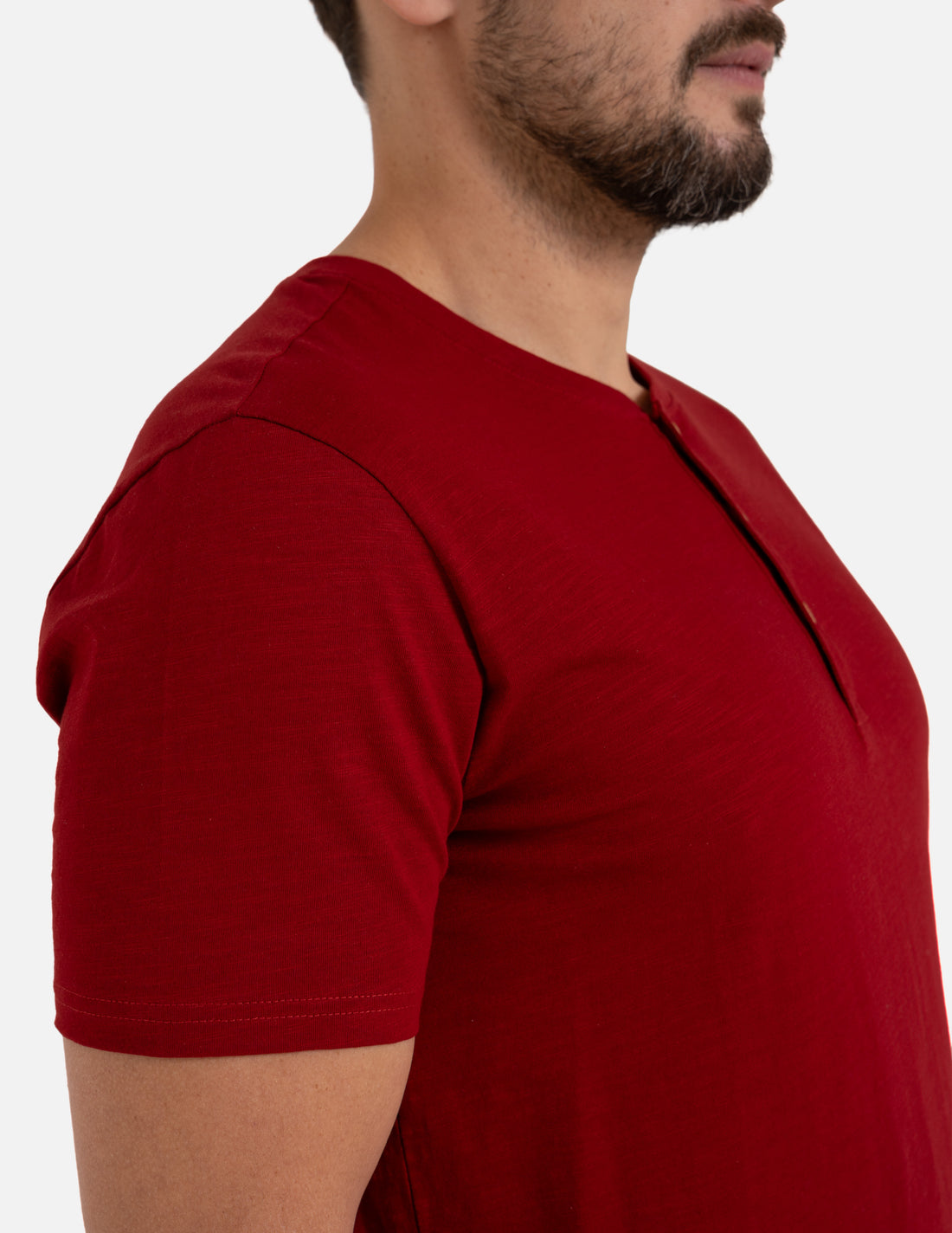 T-shirt męski elegancka koszulka krótki rękaw bluzka z guzikami