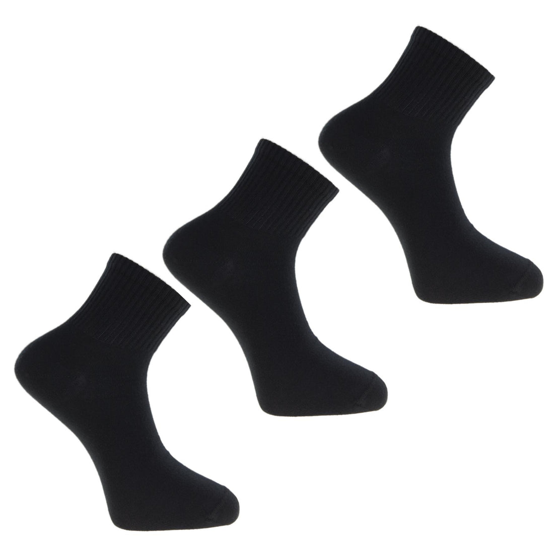 Skarpetki 3/4 czarne 3 pary socks