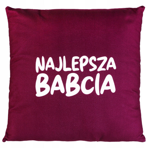 Poduszka dzień babci dekoracyjna pomysł na prezent 40x40cm