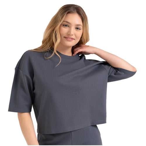 T-shirt oversize bluzka damska z krótkim rękawem luźna koszulka