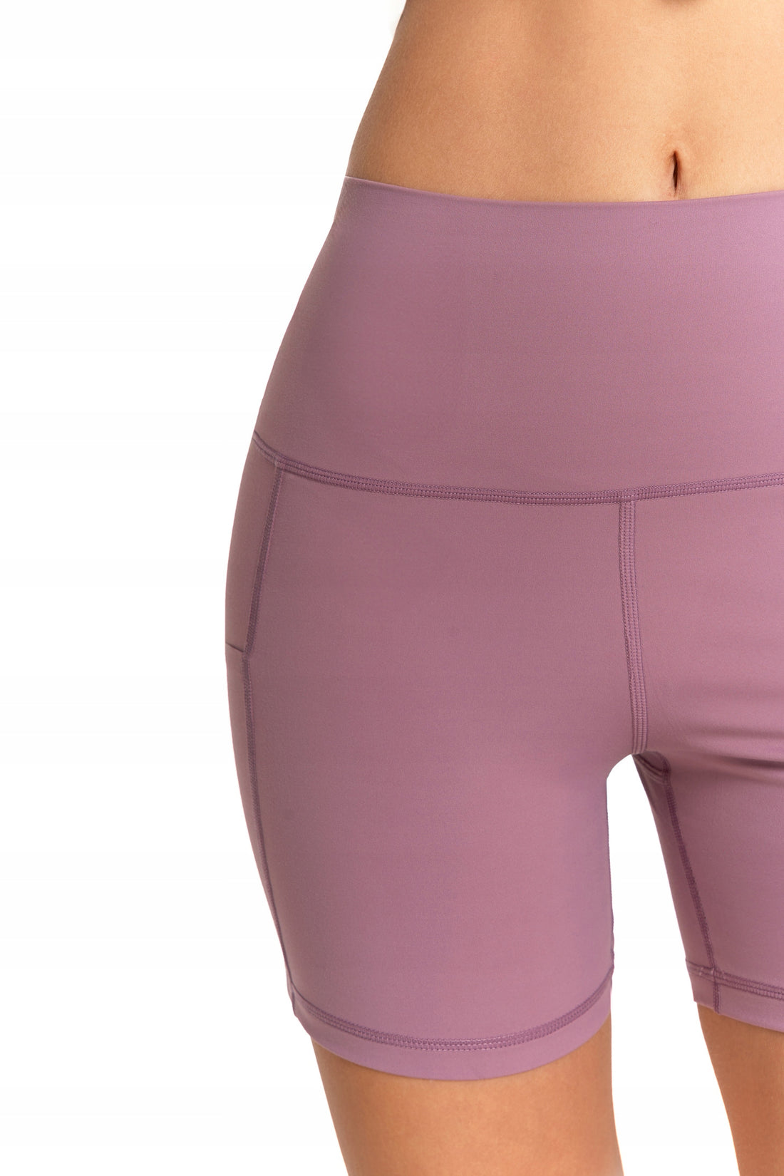 Legginsy kolarki szorty damskie sportowe wysoki stan kieszenie