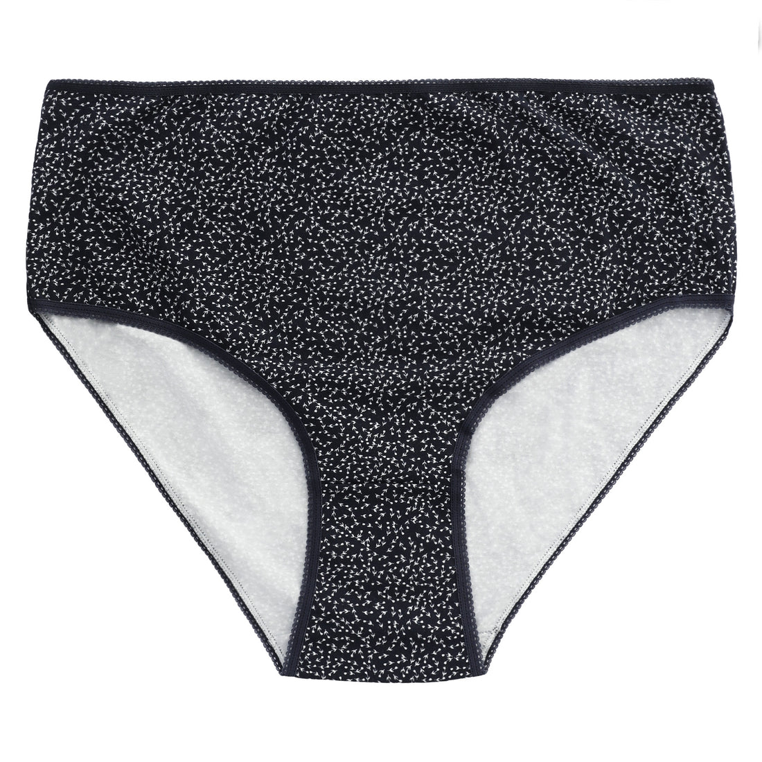 Figi damskie maxi bikini bawełniane z wysokim stanem