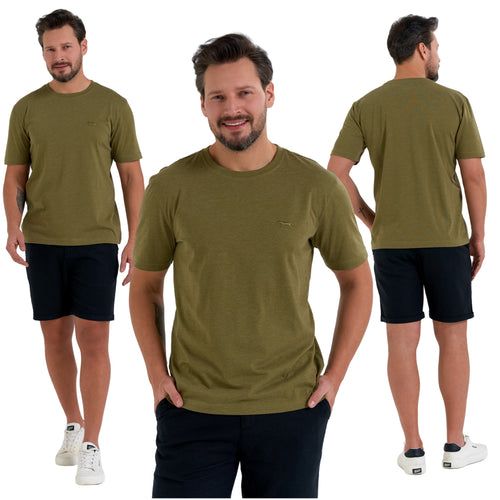 T-shirt męski klasyczny koszulka z krótkim rękawem bluzka haft
